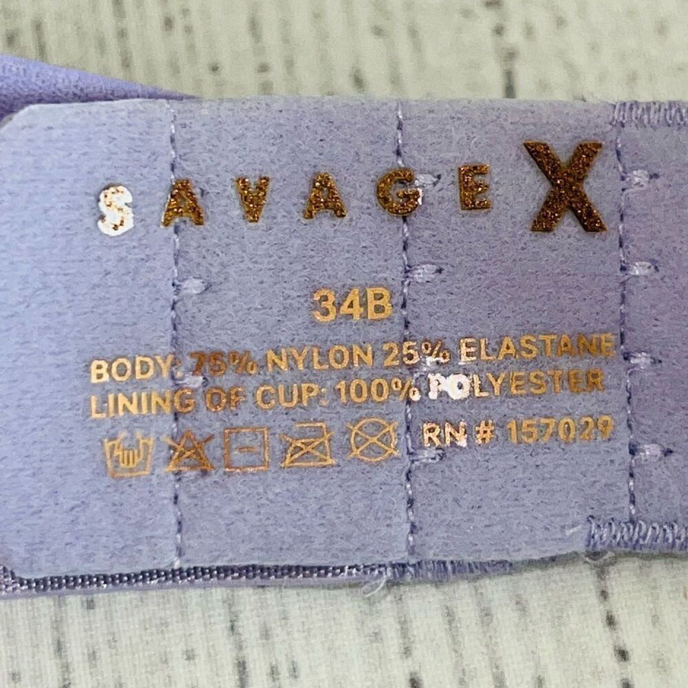 Savage Fenty Lavender T-Shirt Bra 34B - Picture 7 of 8